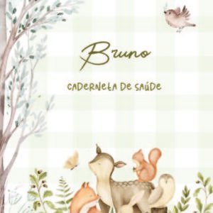 Caderneta de saúde e outros bosque aquarela