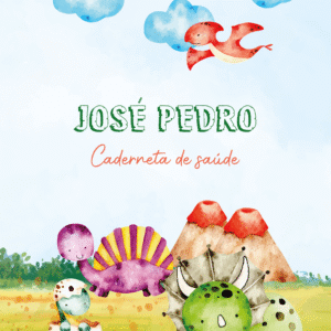 Caderneta de saúde e outros dinosauro baby