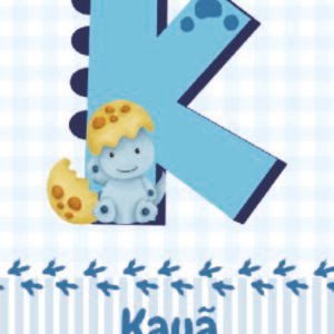 Caderneta de saúde e outros inicial dinossauro