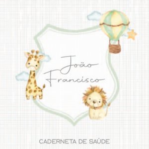 Caderneta de saúde e outros safari monograma