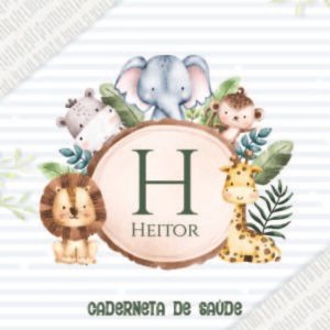 Caderneta de saúde e outros safari placa