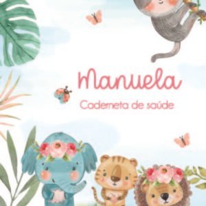 Caderneta de saúde e outros safari selva floral
