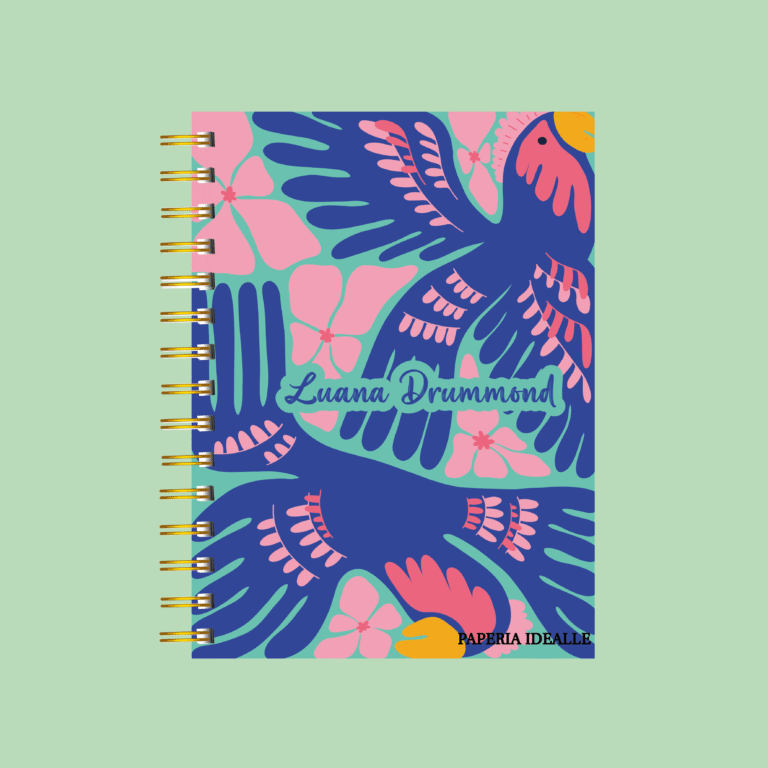 Agenda personalizada Abstrato pássaro