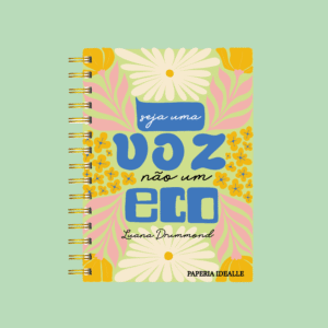 Agenda personalizada Abstrato floral borboleta