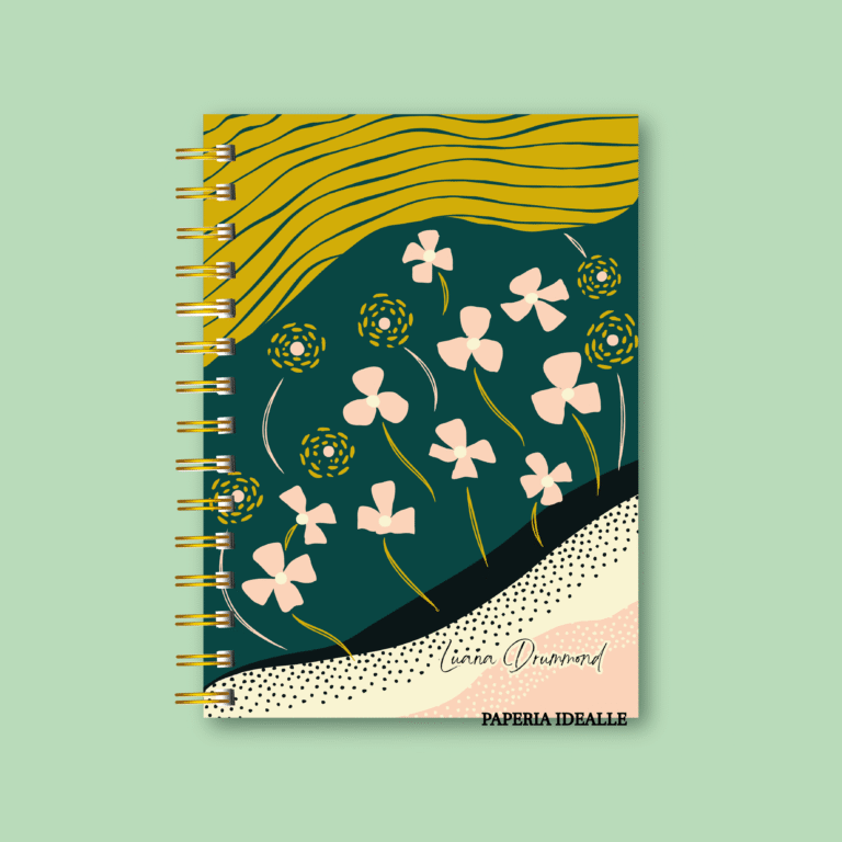 Agenda personalizada Abstrato jardim