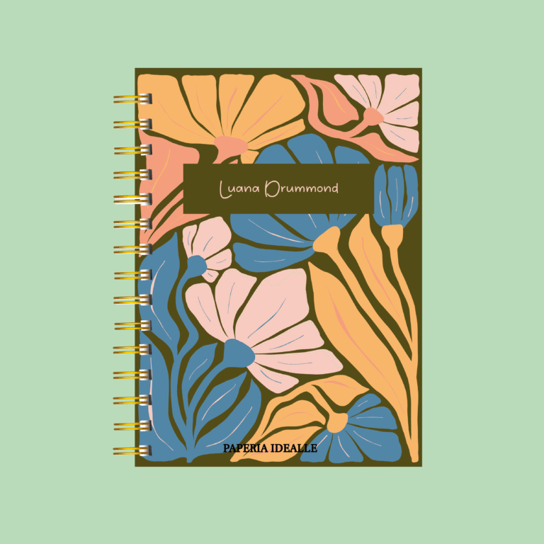 Agenda personalizada Abstrato verde