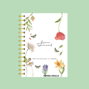Agenda personalizada flores do campo