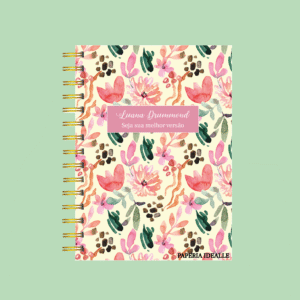 Agenda personalizada delicada rosada