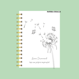 Agenda personalizada dente de leão