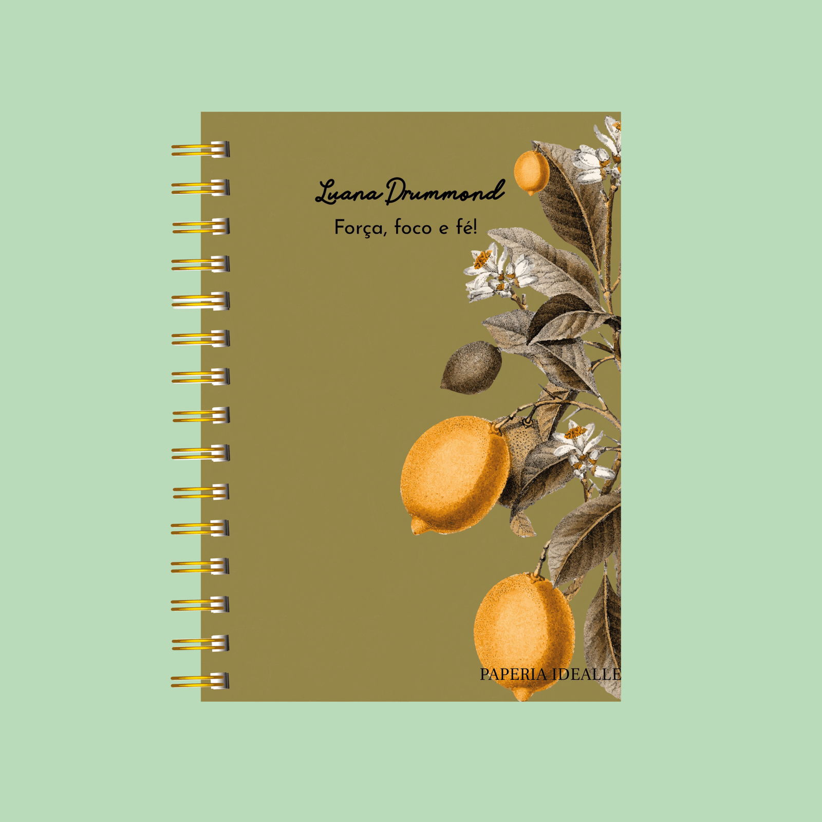 Planner personalizado completo limão