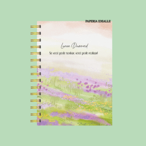 Planner personalizado completo lavanda jardim