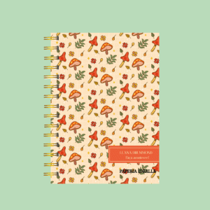 Agenda personalizada Estampas Cogumelo