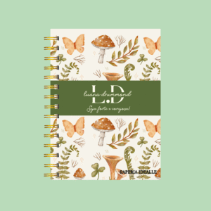 Agenda personalizada Estampas Delicada Cogumelo