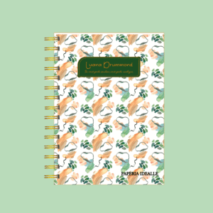 Agenda personalizada Estampas Folhagem