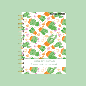 Planner personalizado completo suculenta estampa