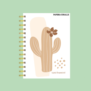 Planner personalizado completo suculenta marrom