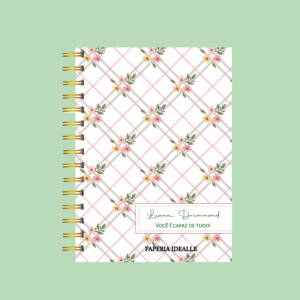 Agenda personalizada Xadrez Cinza