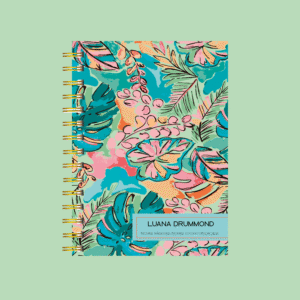 Planner personalizado completo suculenta folhagem color