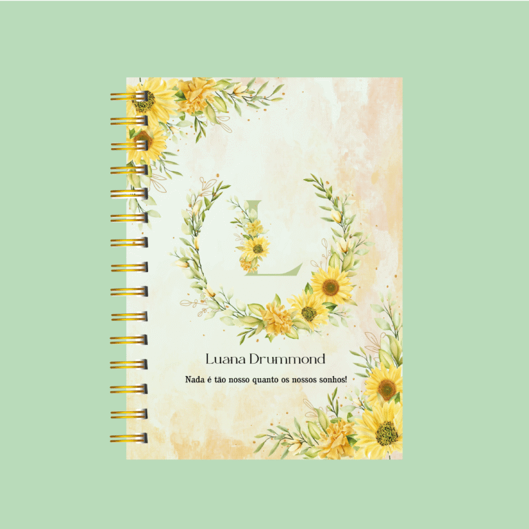 Planner personalizado completo Girassol Inicial