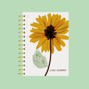 Planner personalizado completo girassol pintura
