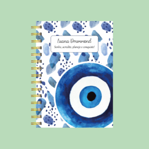 Planner personalizado completo olho grego aquarela