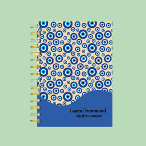 Planner personalizado completo olho grego estampado