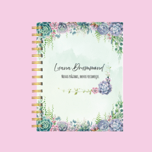 Planner personalizado completo suculenta aquarelada