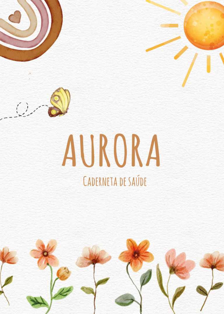 Caderneta de saúde e outros jardin boho