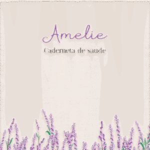 Caderneta de saúde e outros lavanda