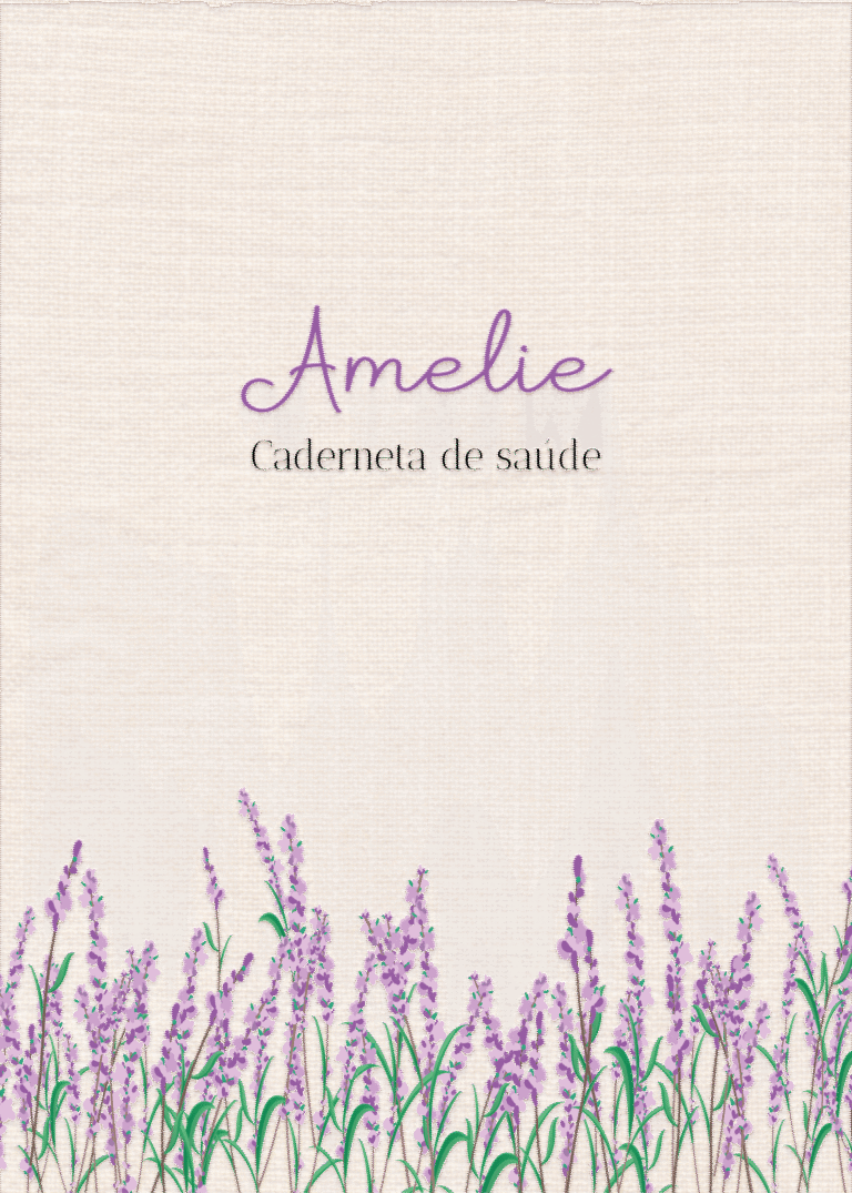 Caderneta de saúde e outros lavanda