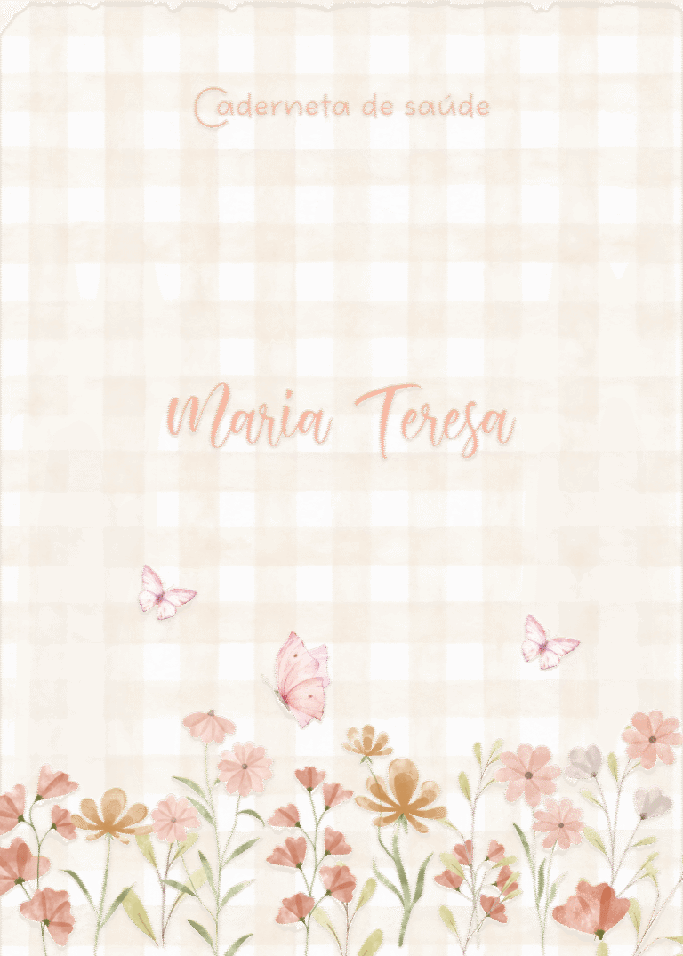 Caderneta de saúde e outros jardim terroso