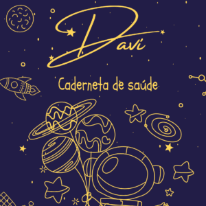 Caderneta de saúde e outros minimalista astronauta