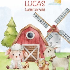 Caderneta de saúde e outros fazendinha aquarela