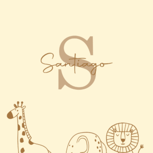 Caderneta de saúde e outros minimalista safari marrom