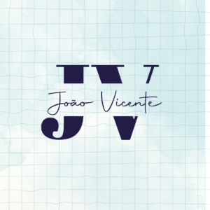 Caderneta de saúde e outros minimalista grid azul