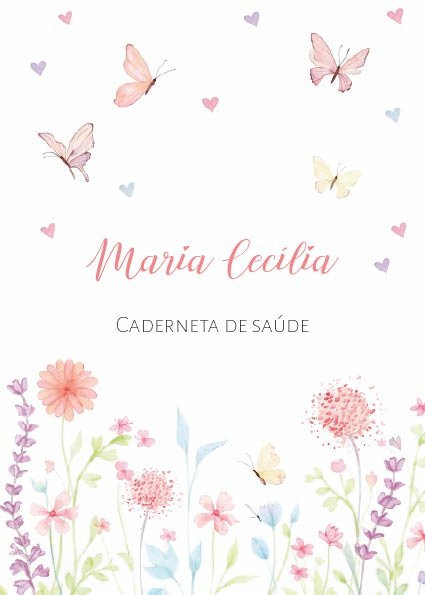 Caderneta de saúde e outros Jardim delicado