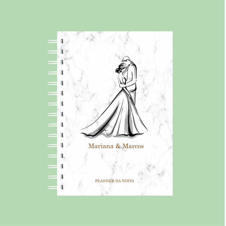 Planner da noiva minimalista