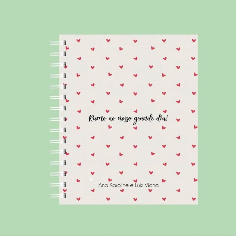 Planner da noiva coração