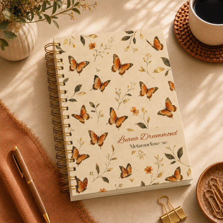 Agenda personalizada Borboleta harmonia