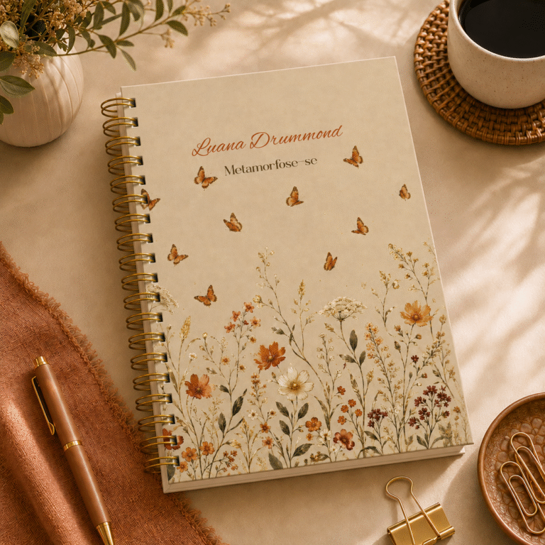 Agenda personalizada Borboleta jardim