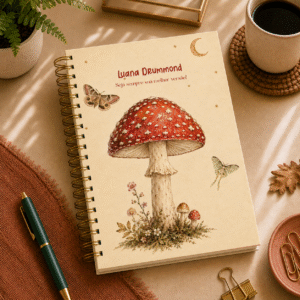 Agenda personalizada Cogumelo essencia
