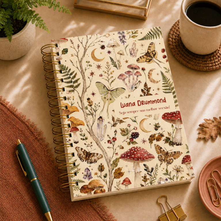 Agenda personalizada Cogumelo harmonia