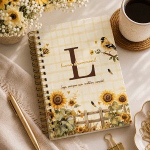 Planner personalizado girassol inicial