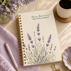 Planner personalizado lavanda essencia