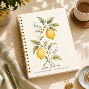Planner personalizado limao sisciliano jardim